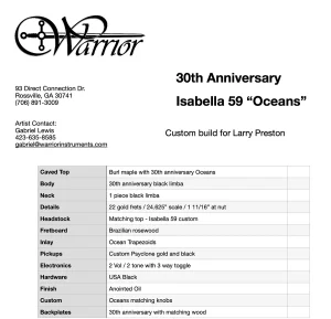 Warrior Oceans Specs